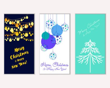 Mutlu Noeller ve mutlu yeni yıl tebrik kartları   