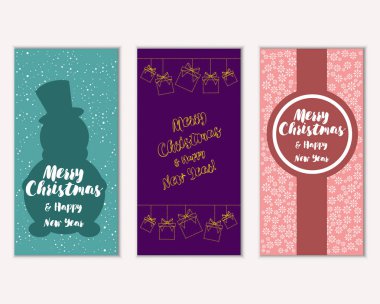 Mutlu Noeller ve mutlu yeni yıl tebrik kartları  