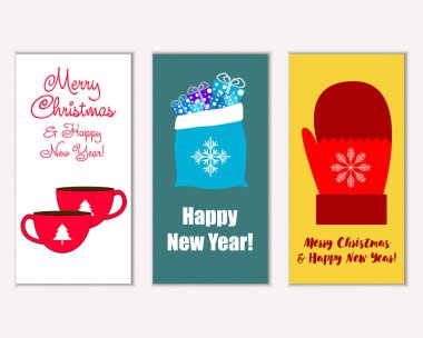 Mutlu Noeller ve mutlu yeni yıl tebrik kartları   