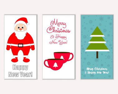 Mutlu Noeller ve mutlu yeni yıl tebrik kartları   