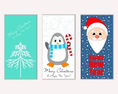 Mutlu Noeller ve mutlu yeni yıl tebrik kartları   