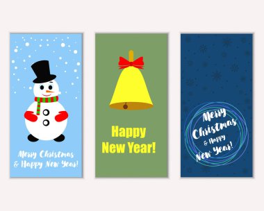 Mutlu Noeller ve mutlu yeni yıl tebrik kartları  
