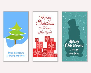 Mutlu Noeller ve mutlu yeni yıl tebrik kartları  