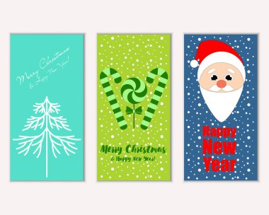Mutlu Noeller ve mutlu yeni yıl tebrik kartları   