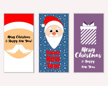 Mutlu Noeller ve mutlu yeni yıl tebrik kartları  