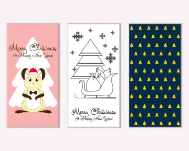 Mutlu Noeller ve mutlu yeni yıl tebrik kartları   
