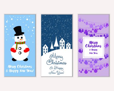 Mutlu Noeller ve mutlu yeni yıl tebrik kartları   