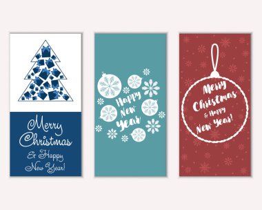 Mutlu Noeller ve mutlu yeni yıl tebrik kartları   