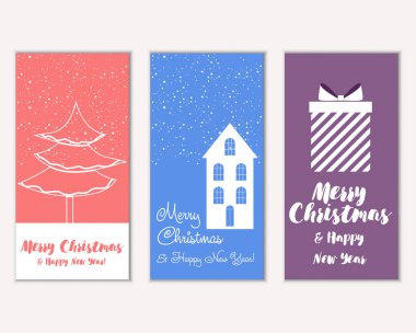 Mutlu Noeller ve mutlu yeni yıl tebrik kartları  