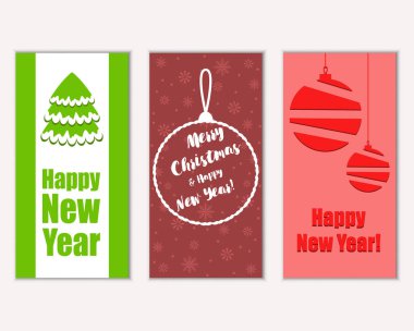 Mutlu Noeller ve mutlu yeni yıl tebrik kartları   