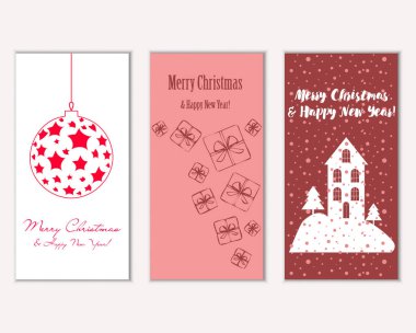 Mutlu Noeller ve mutlu yeni yıl tebrik kartları    