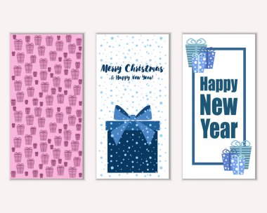 Mutlu Noeller ve mutlu yeni yıl tebrik kartları   