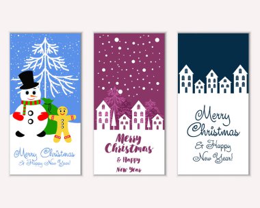 Mutlu Noeller ve mutlu yeni yıl tebrik kartları   