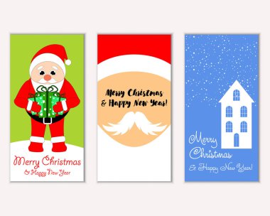 Mutlu Noeller ve mutlu yeni yıl tebrik kartları  
