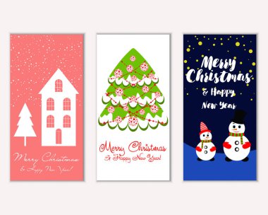 Mutlu Noeller ve mutlu yeni yıl tebrik kartları   