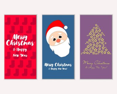 Mutlu Noeller ve mutlu yeni yıl tebrik kartları   