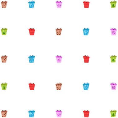 Noel kartı, hediyeler, vektör arka plan