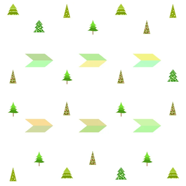 Joyeux Noël Carte Avec Sapins Fond Vectoriel — Image vectorielle