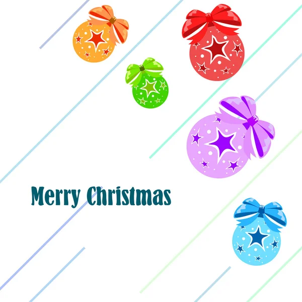 Carte Vœux Noël Fond Vectoriel — Image vectorielle