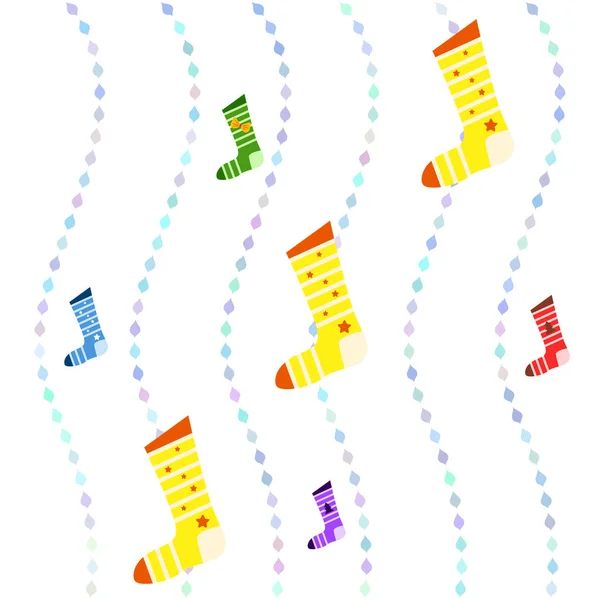 Cartão Natal Meia Natal Fundo Vetorial —  Vetores de Stock