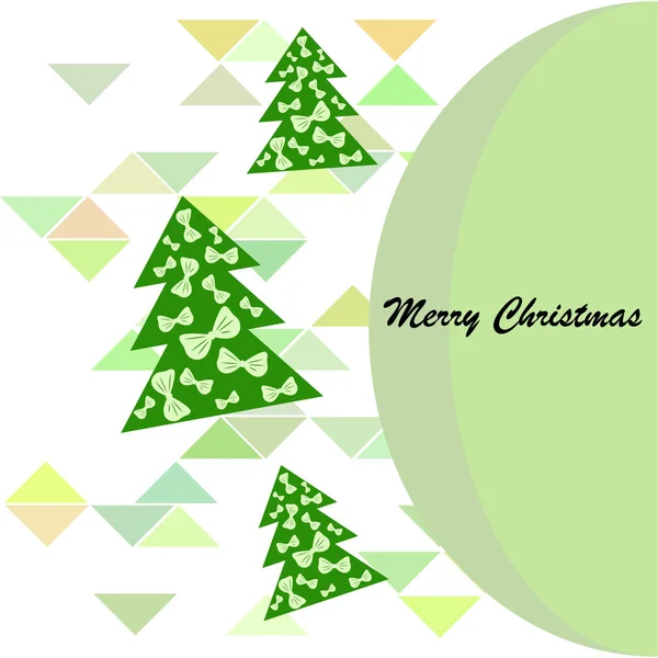 Merry Christmas Card Vector Achtergrond — Stockvector