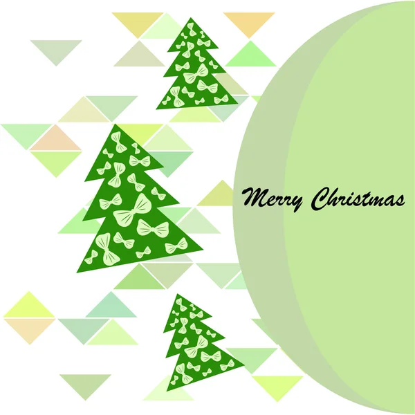 Merry Christmas Card Vector Background — Stock Vector