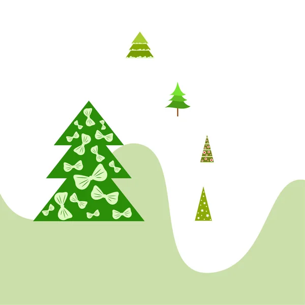 Merry Christmas Card Vector Bakgrund — Stock vektor