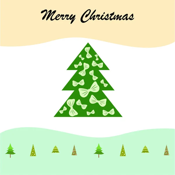 Merry Christmas Card Vector Background — Stock Vector