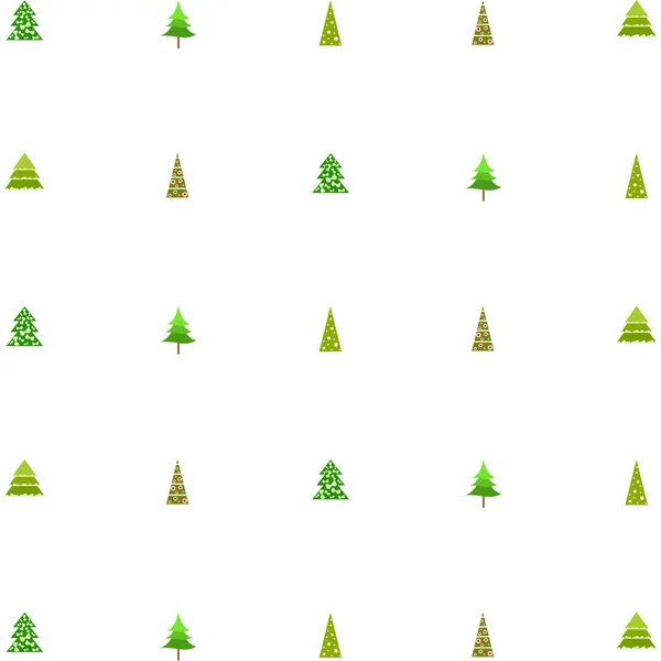 Joyeux Noël Carte Avec Sapins Fond Vectoriel — Image vectorielle