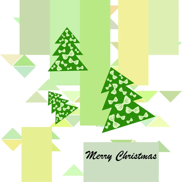 Merry Christmas Card Vector Background — Stock Vector