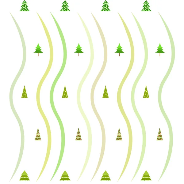 モミの木のベクトルの背景とメリー クリスマス カード — ストックベクタ