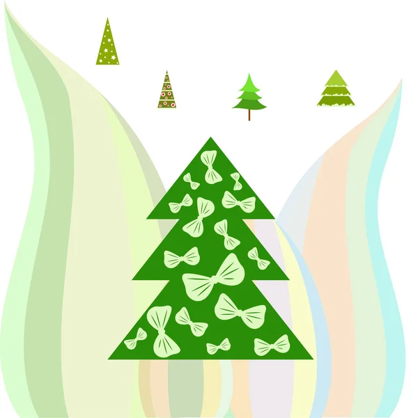 Joyeux Noël Carte Fond Vectoriel — Image vectorielle