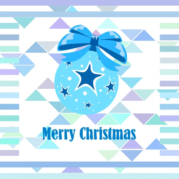 Bolas Navidad Tarjeta Felicitación Año Nuevo Vector Fondo — Vector de stock