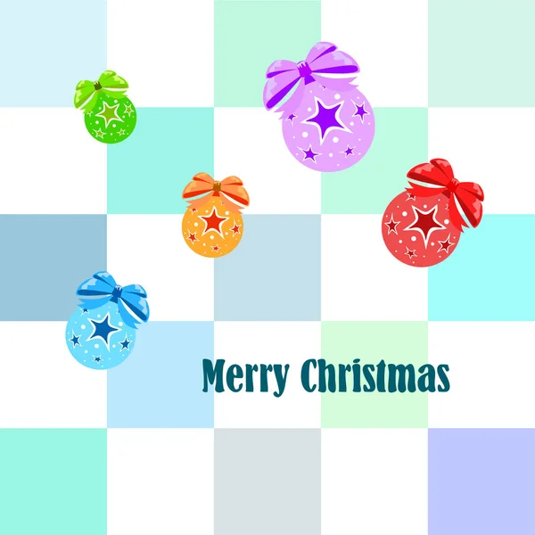 Carte Vœux Noël Fond Vectoriel — Image vectorielle