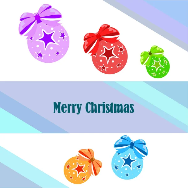 Christmas Greeting Card Vector Background — Stock Vector