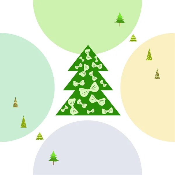 Frohe Weihnachten Karte Vektorhintergrund — Stockvektor