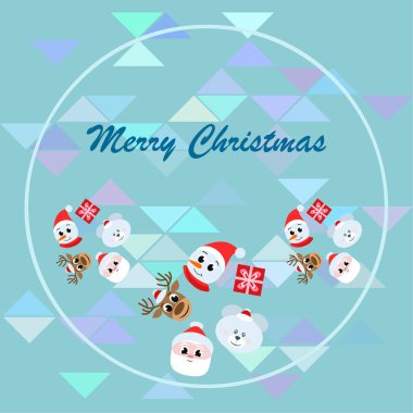 Noel ve yeni yıl kartı. Tatil vektör arka plan