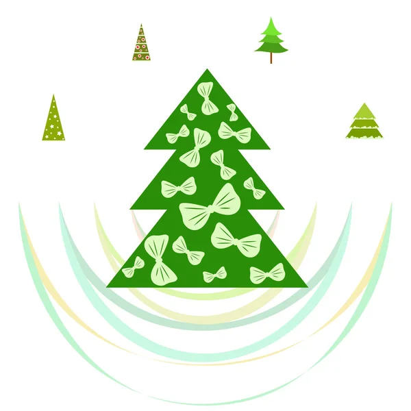 Merry Christmas Card Vector Background — Stock Vector
