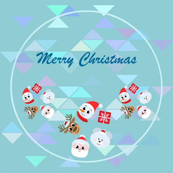 Noel ve yeni yıl kartı. Tatil vektör arka plan