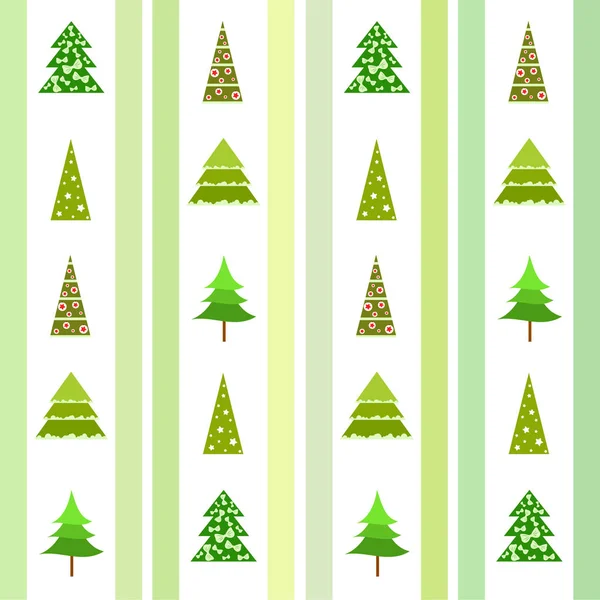 Joyeux Noël Carte Avec Sapins Fond Vectoriel — Image vectorielle