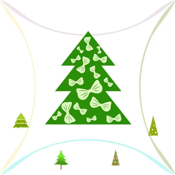 Merry Christmas Card Vector Background — Stock Vector