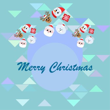 Noel ve yeni yıl kartı. Tatil vektör arka plan