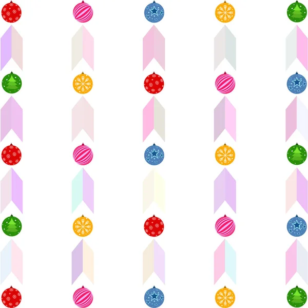 Boules Noël Carte Vœux Nouvel Fond Vectoriel — Image vectorielle