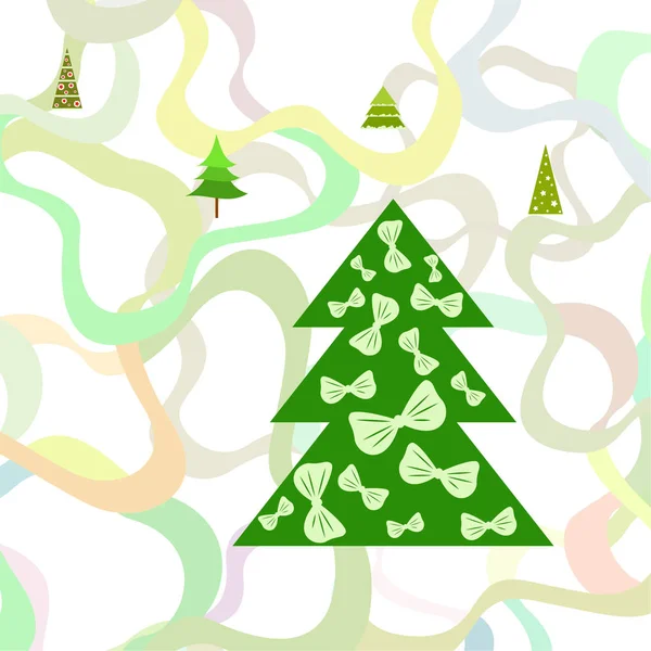 Merry Christmas Card Vector Background — Stock Vector