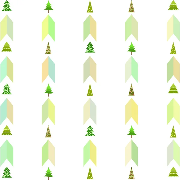 Joyeux Noël Carte Avec Sapins Fond Vectoriel — Image vectorielle