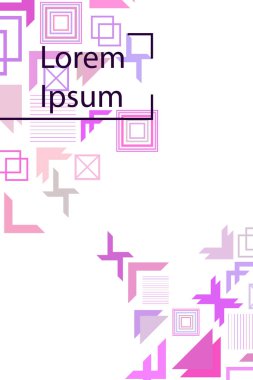 Modern soyut geometrik arkaplan vektörü, broşür kapağı tasarımı