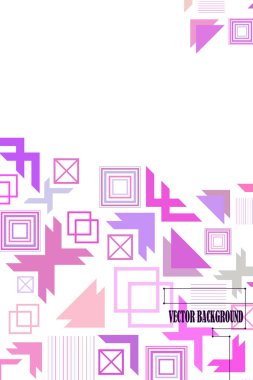 Modern soyut geometrik arkaplan vektörü, broşür kapağı tasarımı