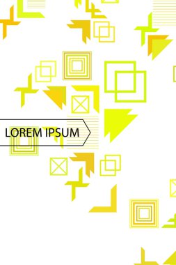 Modern soyut geometrik arkaplan vektörü, broşür kapağı tasarımı