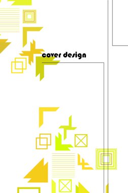 Modern soyut geometrik arkaplan vektörü, broşür kapağı tasarımı