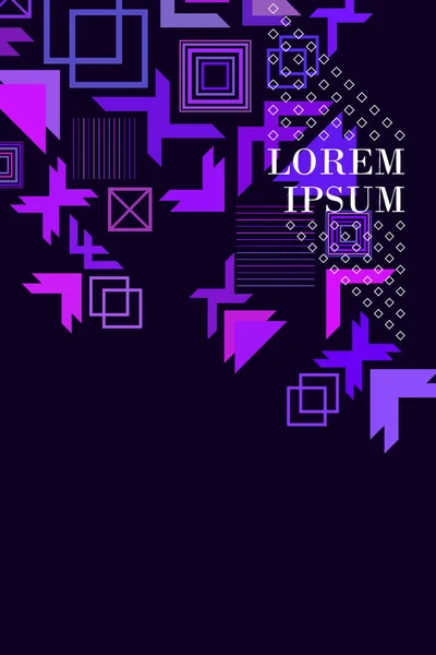 Vektor Des Modernen Abstrakten Geometrischen Hintergrunds Broschüren Cover Design — Stockvektor